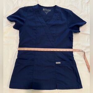 Navy Grey’s Anatomy Scrub Top